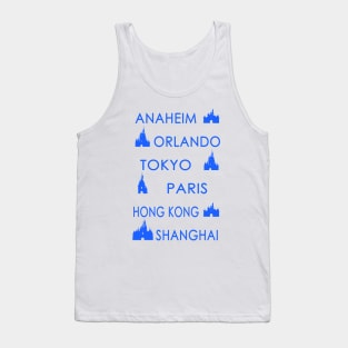 My Cities (Color on White) Tank Top